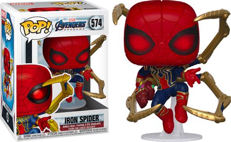 Funko Pop Avengers 4 Endgame Iron Spider With Nano Gauntlet 574