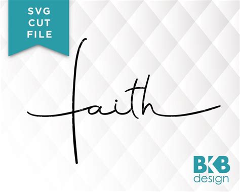 Faith Svg Cut File Faith Clip Art Faith Cut File Faith Dxf Easter