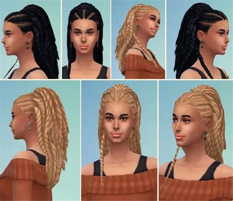 Birksches Sims Blog Herta Twist Hair Sims 4 Hairs