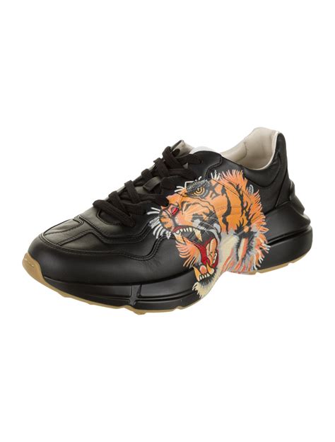 Gucci Leather Tiger Rython Sneakers Shoes Guc442583 The Realreal