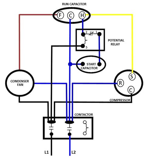 Wiring Diagram 3 Phase Compressor