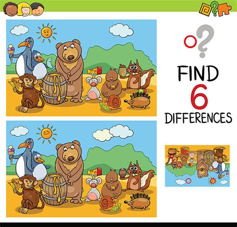 Royalty Free Find The Difference Clip Art Vector Images