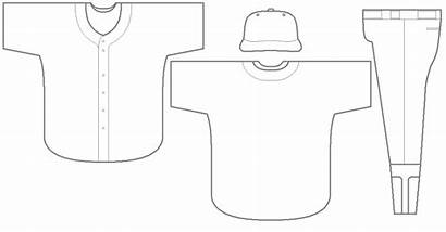 Baseball Jersey Template Shirt Clipart Uniform Jerseys