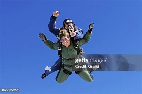 An Old Lady Practicing Skydiving High Res Stock Photo Getty Images