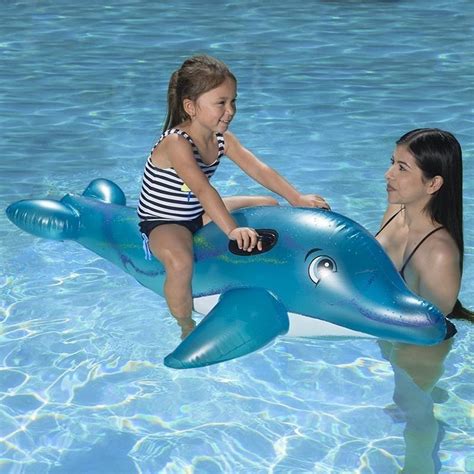 Poolmaster Jumbo Dolphin Inflatable Rider 63 Inflatables And Rafts