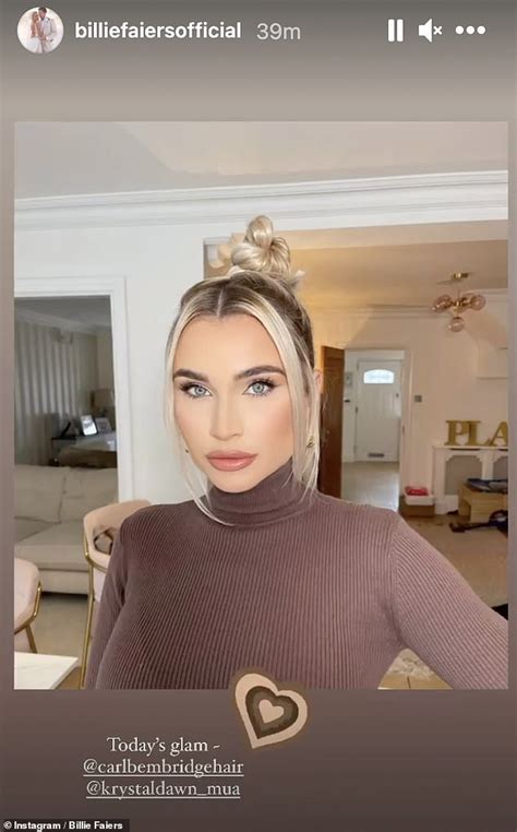 Billie Faiers Is Exudes Style In Brown Dress With A Thigh High Split