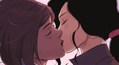 yae miko lesbian on twitter rt bitchshreksual korrasami kisses throughout comic series