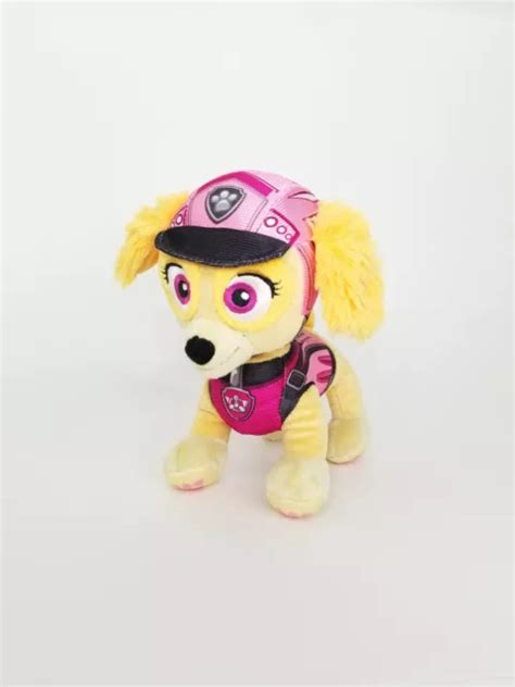 Nickelodeon Skye Paw Patrol Dino Rescue Pup Dog Pink Plush Stuffed