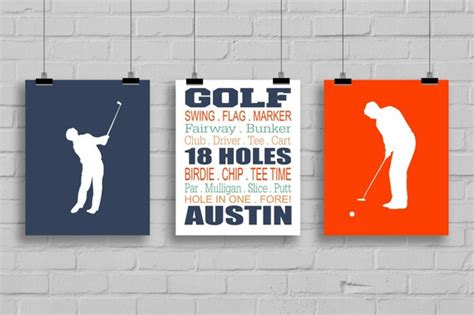 Golf Wall Art Golf Decor Personalized By Simplylovecreations
