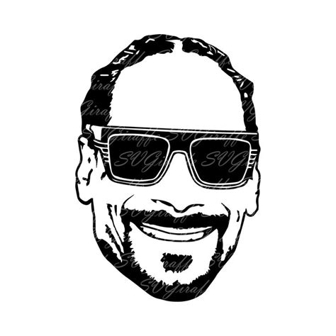 Snoop Dogg SVG DXF PNG pdf jpg eps vector files Snoop face | Etsy in