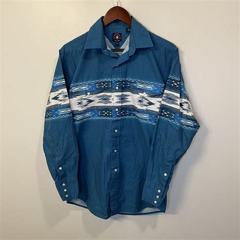 Vintage Panhandle Slim Aztec Pearl Snap Long Sleeve Western Shirt Grailed
