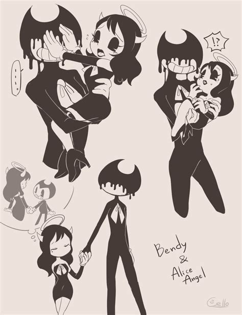 Cello On Twitter Bendy And The Ink Machine Alice Angel Cute Drawings