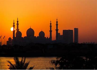 Mosque Islamic Wallpapers Architecture Sunset Morning Desktop