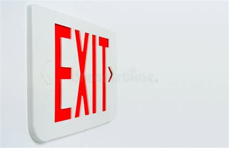 Sign Exit Silhouette Man Runs Into Open Door Stock Vector