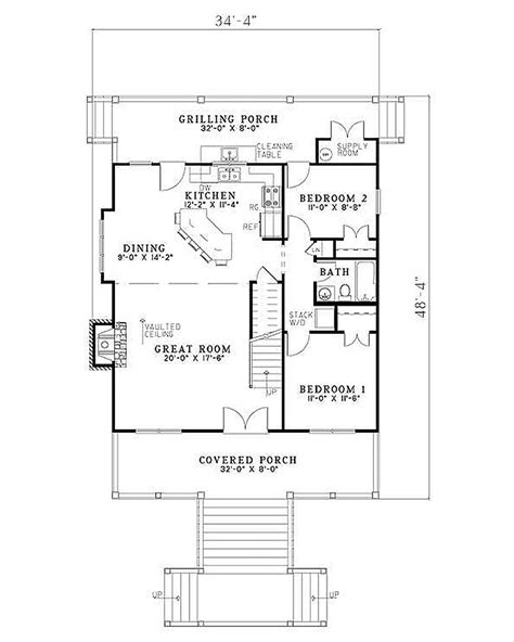 Cottage Style House Plan 3 Beds 2 Baths 1544 Sqft Plan 17 2354