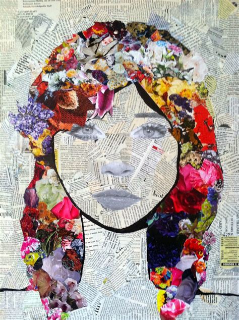 Pin By Wendy Klusendorf On Cg Paper Art Projects Magazine Collage Collage Portrait