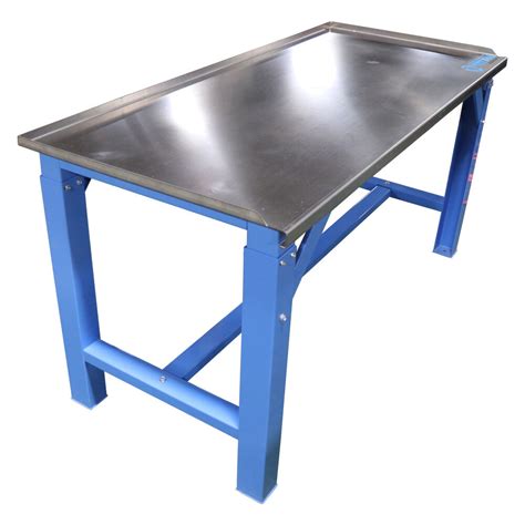 5 Ft Work Bench Table With Stainless Steel Top For Shop Garage And