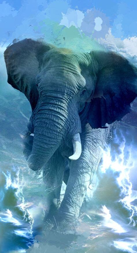 Majestic Blue Elephant Photography