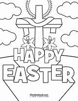 Easter Coloring Printable Pages Cards Printables Christian Happy Colouring Print Words Church Year Christianbook Choose Board sketch template