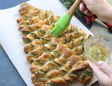 Spice up your appetizers with this cheesy twist on crescent rolls. Christmas Tree Spinach Dip Breadsticks | Recipe | Recipes ...