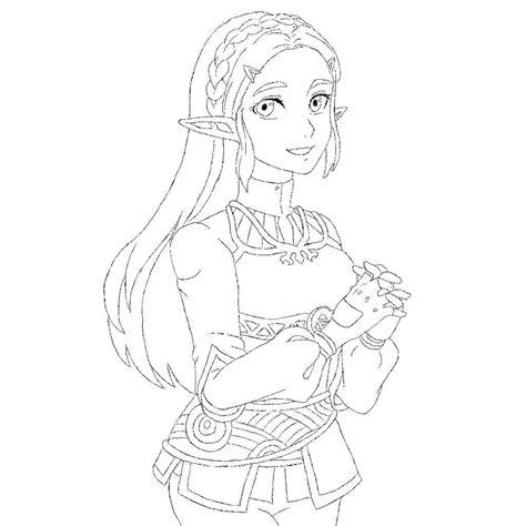 This coloring pages was posted in march 30, 2018 at 11:33 am. Botw Zelda Colored | Zelda Amino