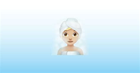 Woman In Steamy Room Medium Light Skin Tone Emoji 🧖🏼‍♀️