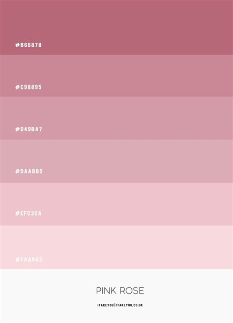 Hex Color Palette Color Schemes Colour Palettes Pink Palette Color Palette Pink Dusty Rose