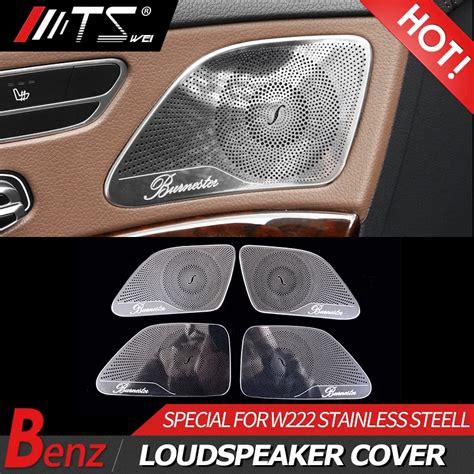 4pcs Car Styling Car Audio Door Loud Speaker Cover Trim For Mercedes