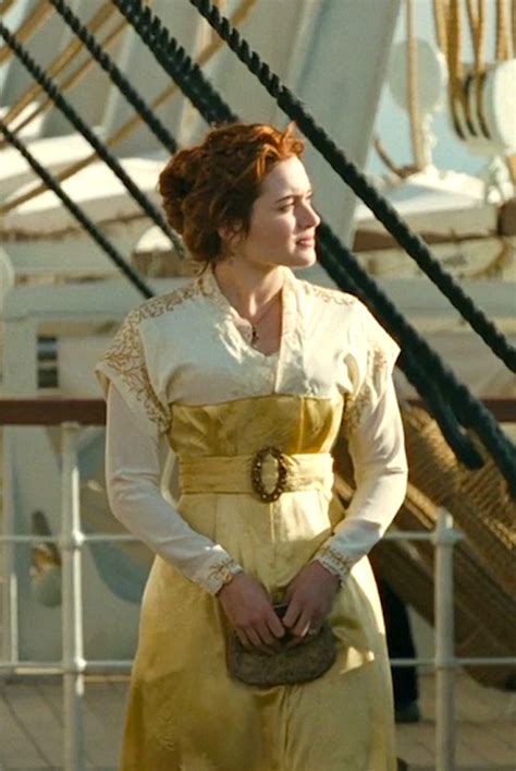 Kate Winslet As Rose Dewitt Bukater In Titanic 1997 Titanic Dress Titanic Kate Winslet