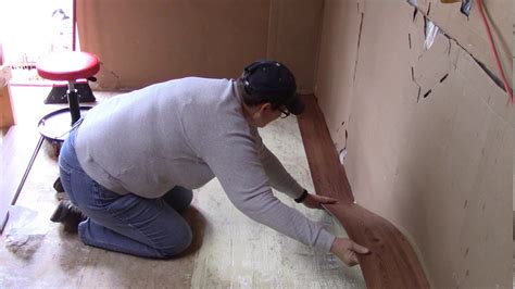 The easiest way to ballpark the actual cost to install vinyl plank flooring is by quality. Working on the Kitchen Vinyl Flooring - YouTube