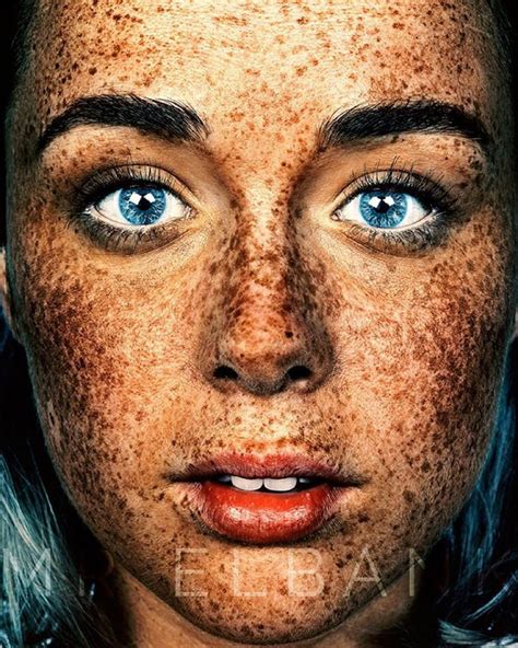 Freckles Brock Elbanks Striking Portraits Her Beauty