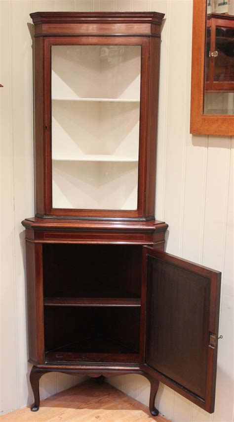 Don't miss our glass display cabinets and find out how you can add some extra shine to your collection. Inlaid Mahogany Corner Display Cabinet - Antiques Atlas