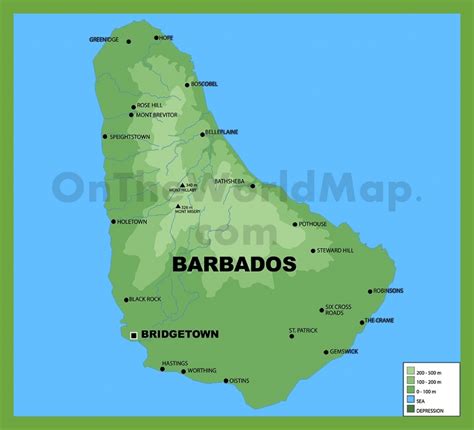 Printable Map Of Barbados Free Printable Maps