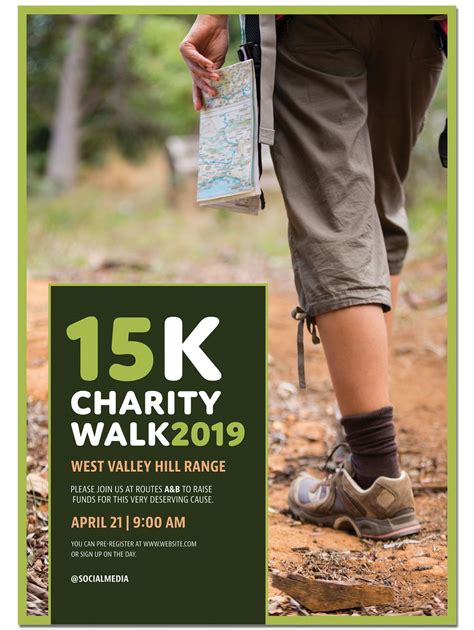Charity Run Or Walk Event Poster Layout Buy This Stock Template And