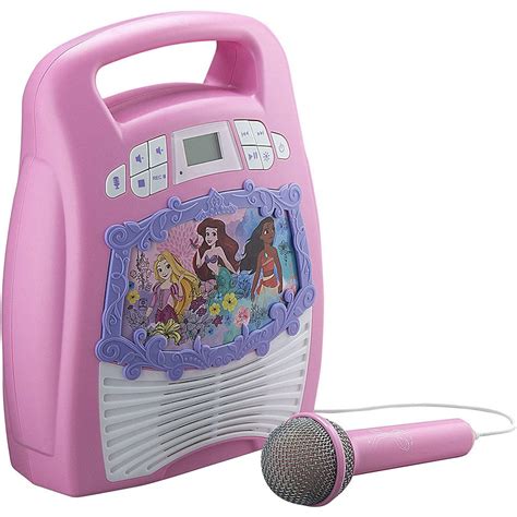 Ekids Disney Princess Karaoke Machine For Kids Bluetooth Speaker With