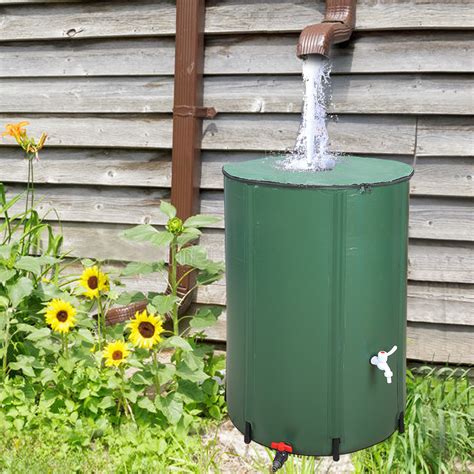 Collapsible Rain Barrel100 Gallon Foldable Rainwater Collection With