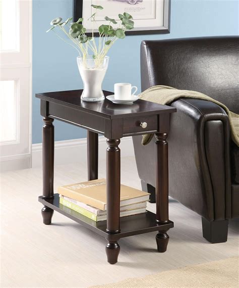 Coaster Cs972 Chair Side Table In Dark Cappuccino Chair Side Table
