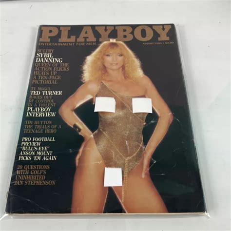 PLAYBOY AUGUST 1983 SYBIL DANNING CARINA PERSSON TED TURNER TIMOTHY