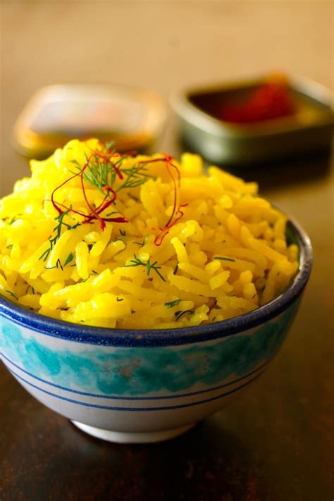Basmati Rice With Saffron Cooking On The Weekends
