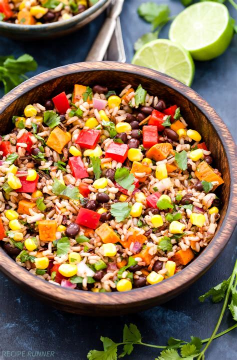 The lime juice dressing is a simple combination, and it gives the salad a fabulous flavor. Southwest Sweet Potato, Black Bean, Wild Rice Salad ...