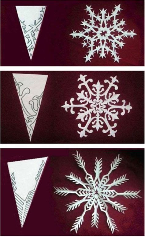 30 Ideas Diy Paper Snowflakes Pattern Snow Flake