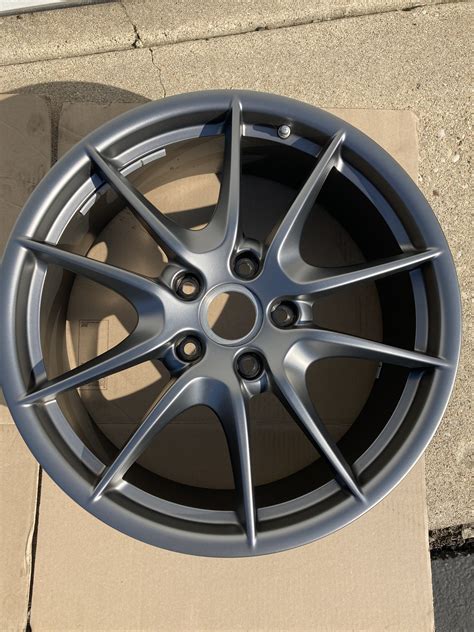 20 Carrera S Wheel Set For Boxstercayman 981 And 718 In Platinum Satin