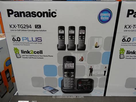 Panasonic Dect 60 Plus Cordless Phone Set Kx Tg294sk