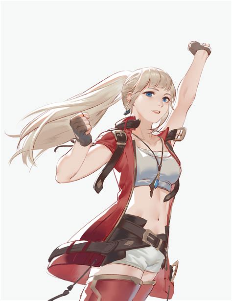 Lmin Lyse Hext Final Fantasy Final Fantasy Xiv Highres 1girl Arms Up Belt Buckle Blouse