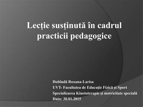 Prezentare Proiect Didactic Ppt