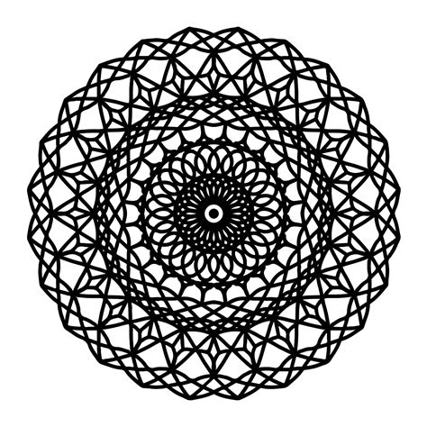 Geometric Mandala Coloring Pages
