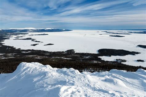 View Of The Ice Covered The White Sea Russia Stock Photo Image Of