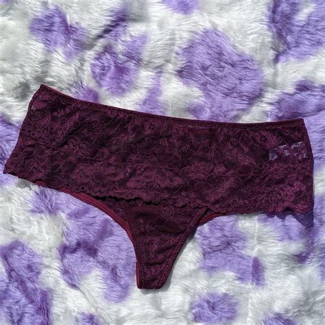 💜 Purple Lace Thong Lingerie Panties 💘 Romantic Depop