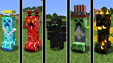 Minecraft ConheÇa Os 15 Novos Creepers Do Minecraft Creeper Wither