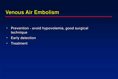 Ppt Venous Air Embolism Powerpoint Presentation Free Download Id